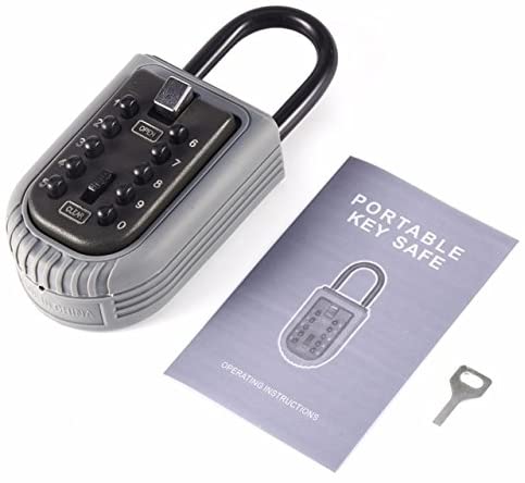 10-Digit Combination Lock Key Safe Storage Box Padlock Security Home Outdoor